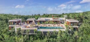Modern pool villa in Phuket with private infinity pool and tropical garden, ideal for vacation and rental income.